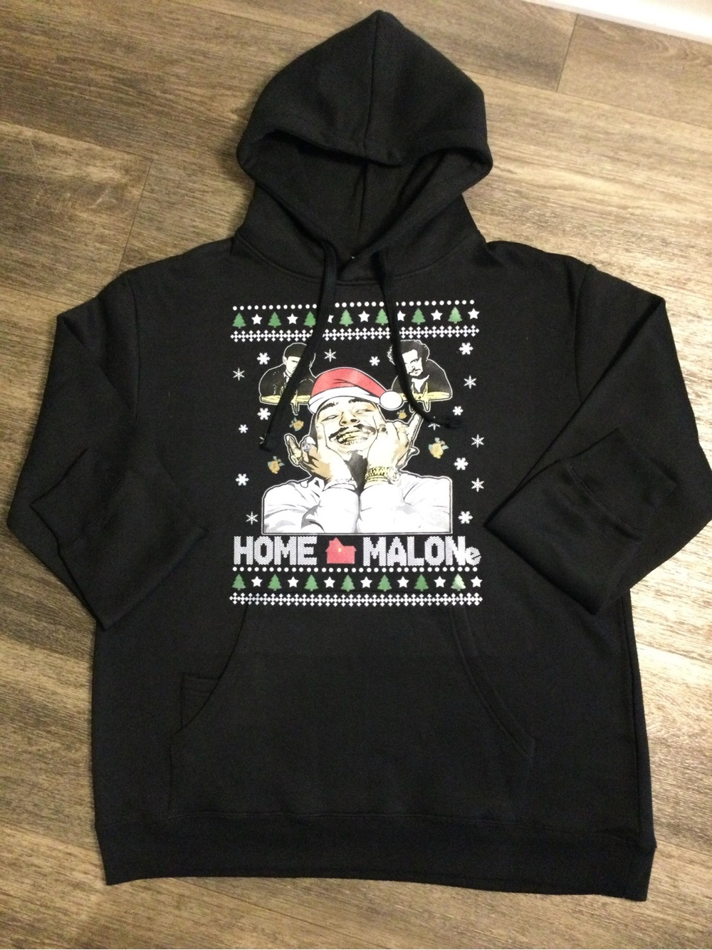 Home Malone Black Holiday Hoodie